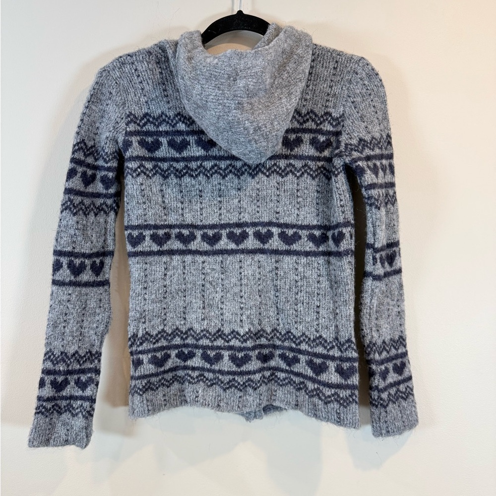 🔥Fly Girl Italy Cozy Gray Patterned Women's Sweater Size XS EC🔥 - Picture 2 of 6